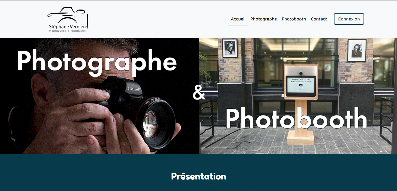 Aperçu du site Stéphane Vernière